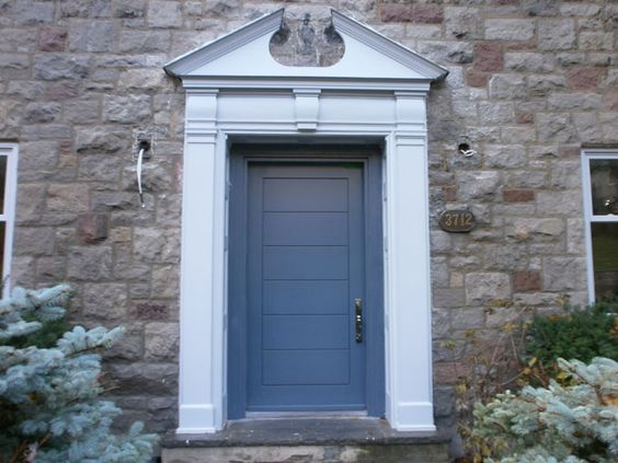 blue heritage door